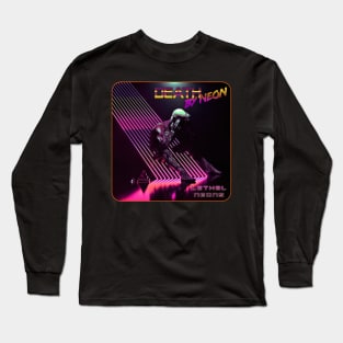 Death By Neon Official Product - Leathal Neons EP album cover Long Sleeve T-Shirt